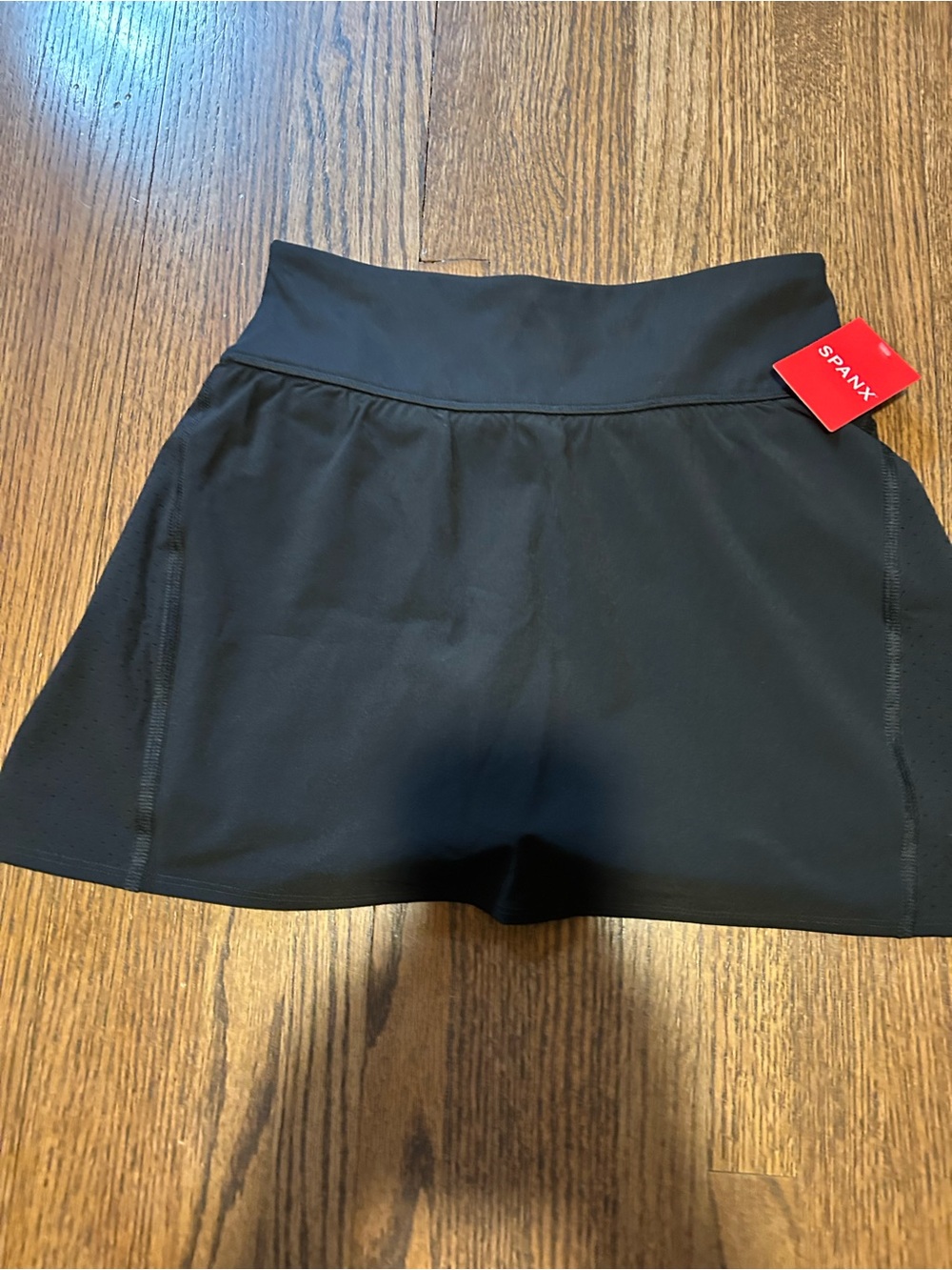 SPANX Get Moving Black Athletic Skort NWT XS High Rise Tennis Golf Running Skirt - Picture 6 of 6